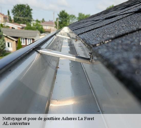 Nettoyage et pose de gouttière  acheres-la-foret-77760 AL couverture