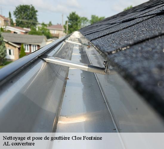 Nettoyage et pose de gouttière  clos-fontaine-77370 AL couverture