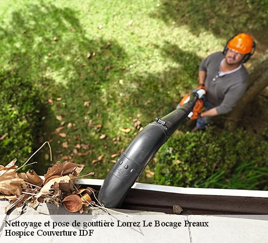 Nettoyage et pose de gouttière  lorrez-le-bocage-preaux-77710 Hospice Couverture IDF